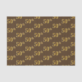 Braun, Imitate Gold 50. (Fünfzigste) Veranstaltung Seidenpapier