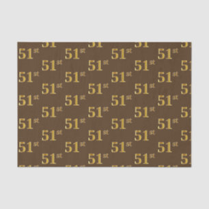 Braun, Imitate Gold 51. (51.) Event Seidenpapier