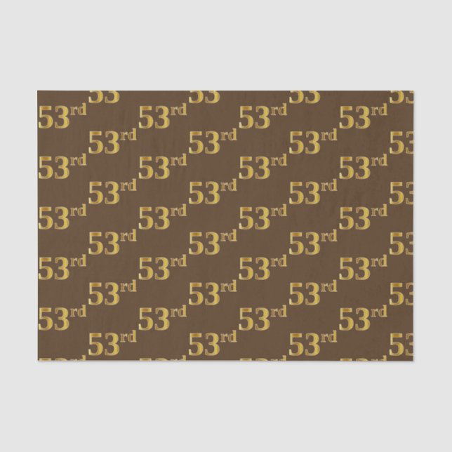 Braun, Imitate Gold 53. (Dritundfünfzigste) Verans Seidenpapier (Vorderseite)