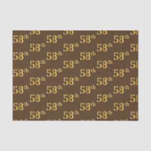 Braun, Imitate Gold 58. (Achtundfünfzigste) Verans Seidenpapier