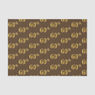 Braun, Imitate Gold 60. (sechzigste) Veranstaltung Seidenpapier