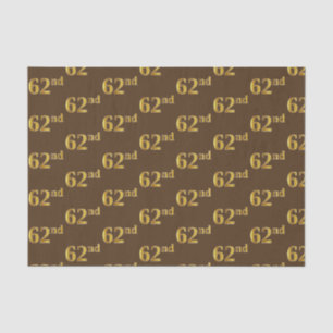 Braun, Imitate Gold 62. (62-Sekunden) Veranstaltun Seidenpapier