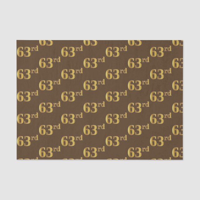 Braun, Imitate Gold 63. (63.) Veranstaltung Seidenpapier (Vorderseite)