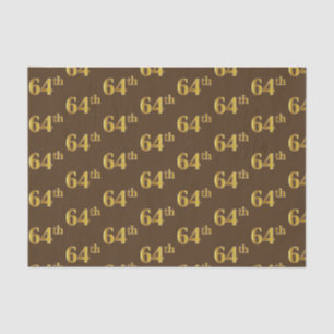 Braun, Imitate Gold 64. (Vierundsechzigste) Verans Seidenpapier