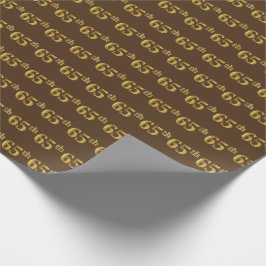 Braun, Imitate Gold 65. (65.) Veranstaltung Geschenkpapier