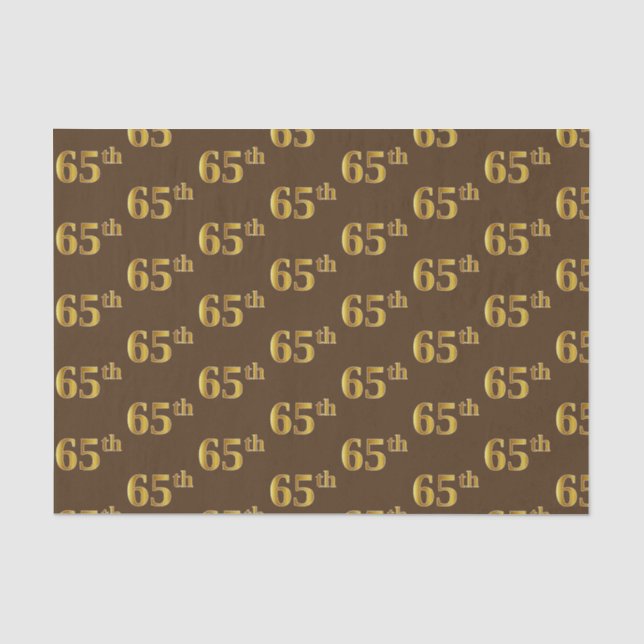Braun, Imitate Gold 65. (65.) Veranstaltung Seidenpapier (Vorderseite)