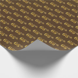Braun, Imitate Gold 66. (66.) Veranstaltung Geschenkpapier