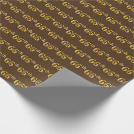 Braun, Imitate Gold 66. (66.) Veranstaltung Geschenkpapier
