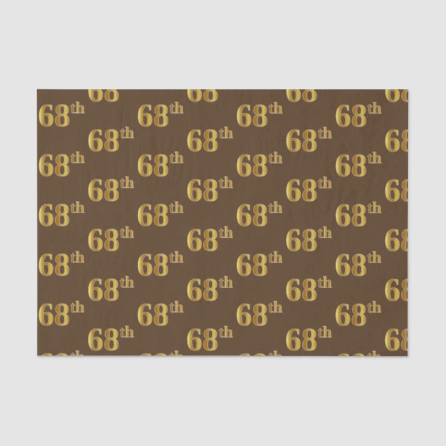 Braun, Imitate Gold 68. (Achtundsechzigste) Verans Seidenpapier (Vorderseite)