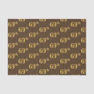 Braun, Imitate Gold 69. (neunundsechzigste) Verans Seidenpapier