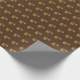 Braun, Imitate Gold 6. (6.) Veranstaltung Geschenkpapier