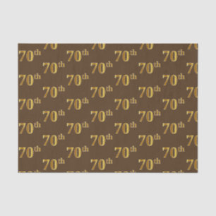 Braun, Imitate Gold 70. (Siebzigste) Veranstaltung Seidenpapier