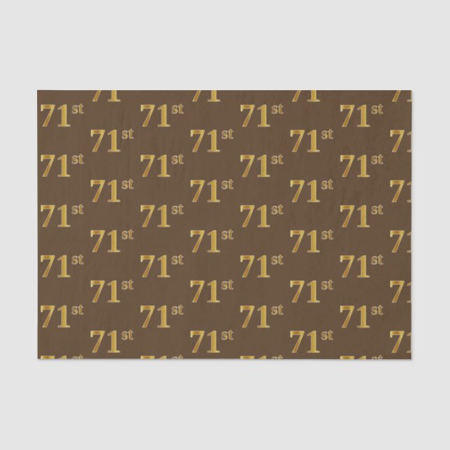 Braun, Imitate Gold 71. (71. Seidenpapier (Vorderseite)