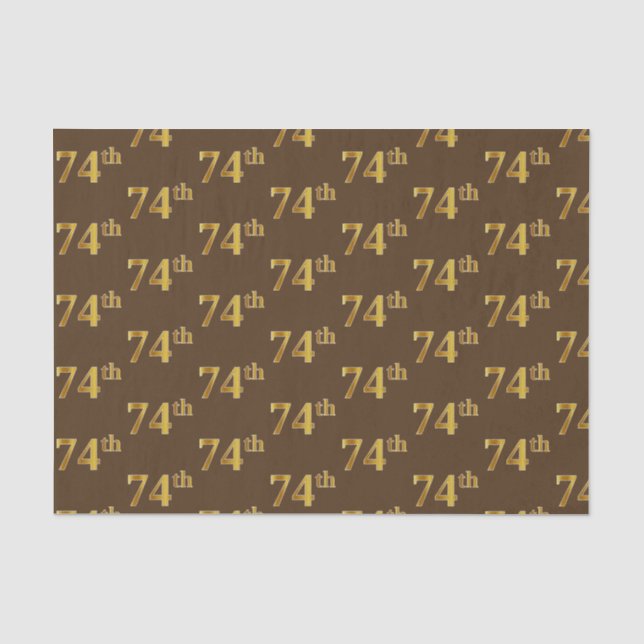 Braun, Imitate Gold 74. (Vierundsiebzig) Veranstal Seidenpapier (Vorderseite)