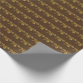 Braun, Imitate Gold 76. (76.-6.) Veranstaltung Geschenkpapier