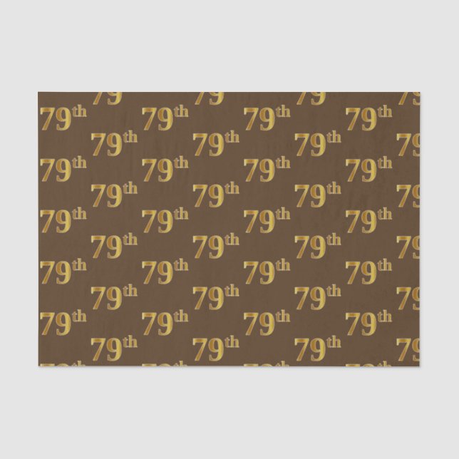 Braun, Imitate Gold 79. (neunundsiebzig) Veranstal Seidenpapier (Vorderseite)