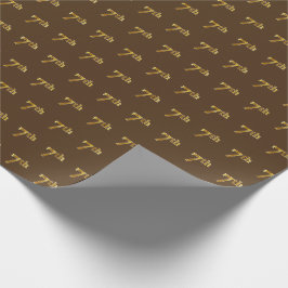 Braun, Imitate Gold 7. (Siebte) Veranstaltung Geschenkpapier