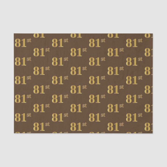 Braun, Imitate Gold 81. (81.) Event Seidenpapier (Vorderseite)