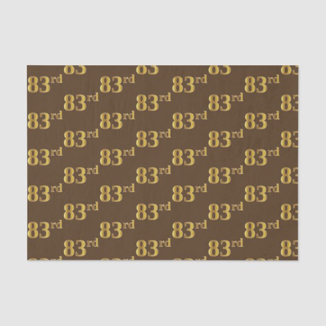 Braun, Imitate Gold 83. (83.) Veranstaltung Seidenpapier (Vorderseite)