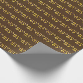 Braun, Imitate Gold 85. (85.) Veranstaltung Geschenkpapier