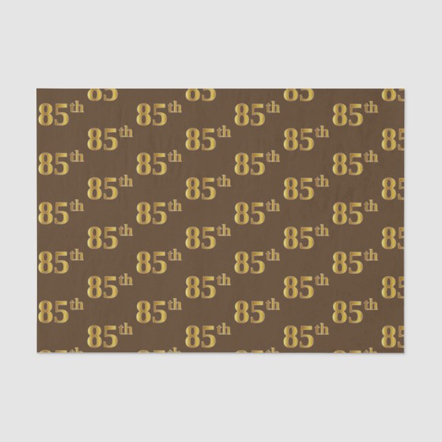 Braun, Imitate Gold 85. (85.) Veranstaltung Seidenpapier (Vorderseite)