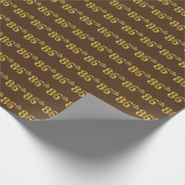 Braun, Imitate Gold 86. (Achtzigste) Veranstaltung Geschenkpapier