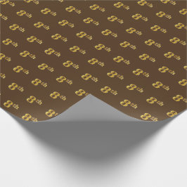 Braun, Imitate Gold 8. (Achte) Veranstaltung Geschenkpapier