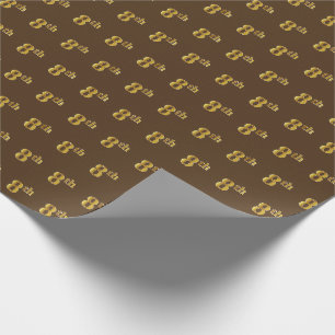 Braun, Imitate Gold 8. (Achte) Veranstaltung Geschenkpapier