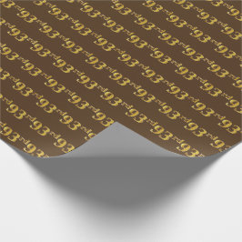 Braun, Imitate Gold 93. (30.) Veranstaltung Geschenkpapier