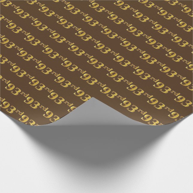 Braun, Imitate Gold 93. (30.) Veranstaltung Geschenkpapier (Ecke)