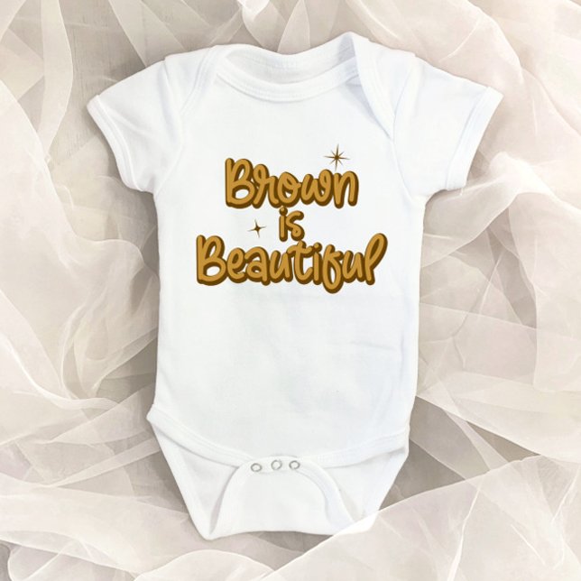 Braun ist schön inspirierend baby strampler (Von Creator hochgeladen)