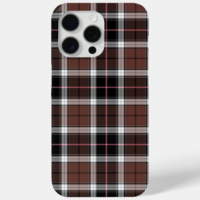 Braun Kariert Case-Mate iPhone Hülle (Rückseite)