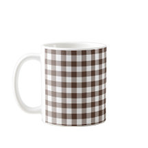 Braun kariert Gingham Retro-Farbe