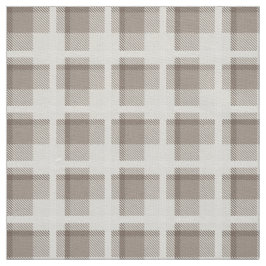 Braun kariert mit Gingham-Buffalo-Karo Stoff