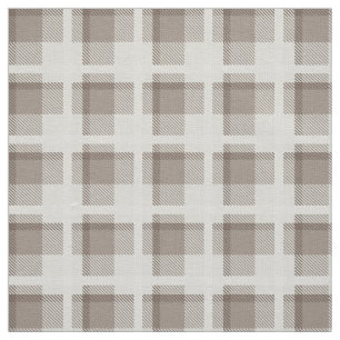 Braun kariert mit Gingham-Buffalo-Karo  Stoff