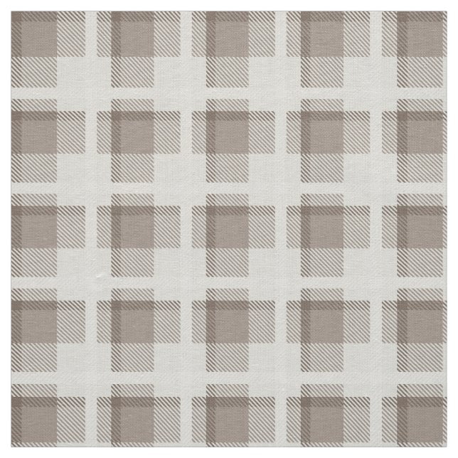 Braun kariert mit Gingham-Buffalo-Karo  Stoff (Muster)