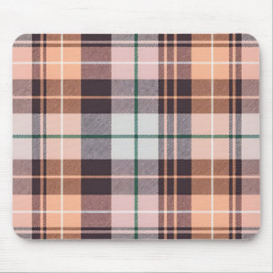 braun kariert mousepad
