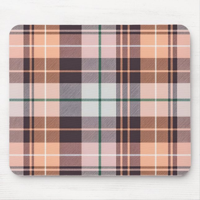 braun kariert mousepad (Vorne)