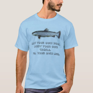 Braun, lockt Ihren eigenen Haken an. Tragen Sie T-Shirt
