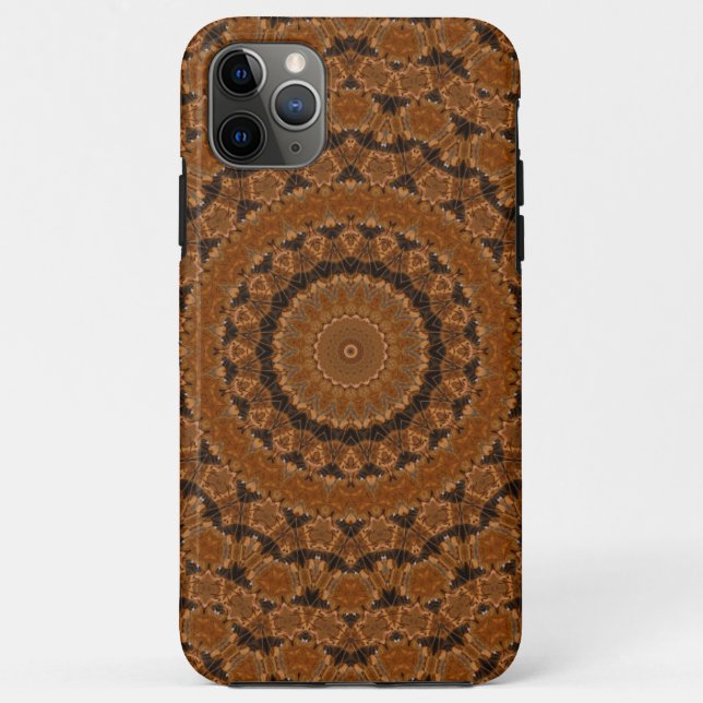 Braun Mandala Wheel... Case-Mate iPhone Hülle (Rückseite)