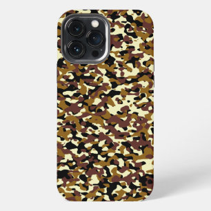 Braun Micro Camo iPhone 13 Pro Max Hülle