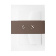 Braun Minimalistisch und Chic | Monogramm