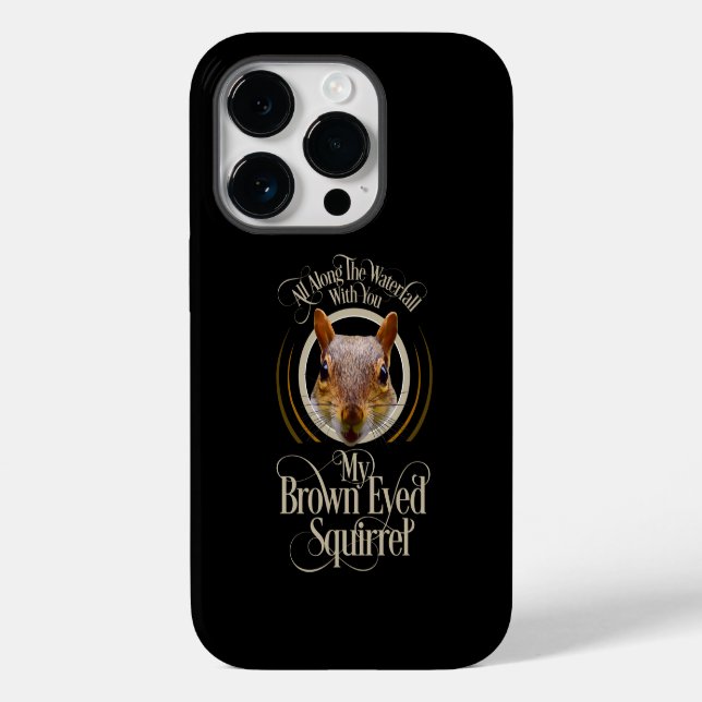 Braun Mit Augen Eichhörnchen - lustiger Eichhörnch Case-Mate iPhone 14 Pro Hülle (Rückseite)