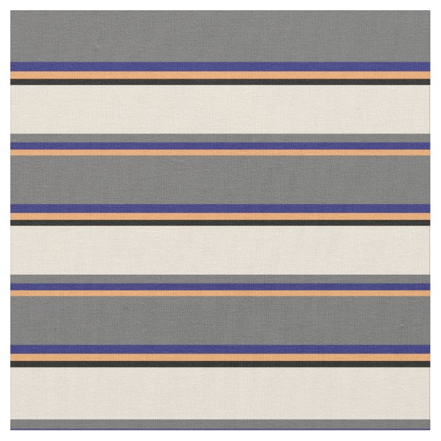 Braun, Mitternachtsblau, Dim Gray, Bisque und Blac Stoff (Nahaufnahme)