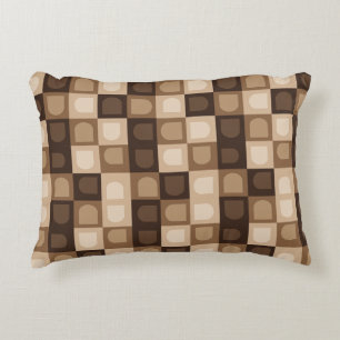 Braun Modern Boho Bogen Geometrisches Aztekenmuste Dekokissen