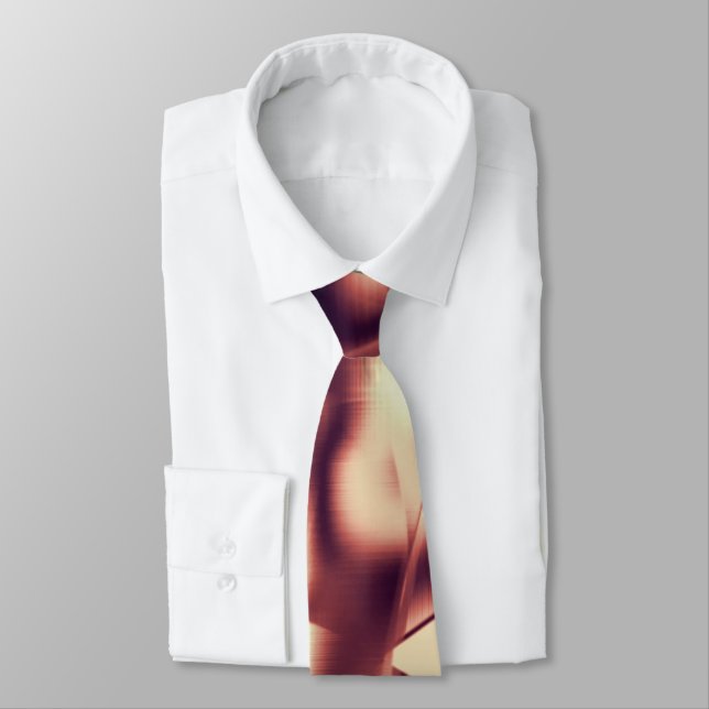 Braun- oder bordeauxrot, beige krawatte (Gebunden)