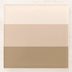 Braun Ombre gestreift Glasuntersetzer