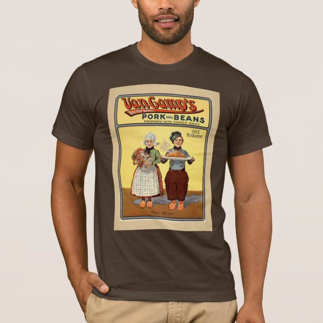 Braun Pork&Beans m T-Shirt (Vorderseite)