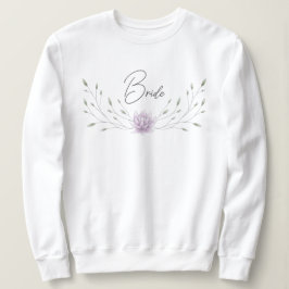 Braun Rosa und Weiß Lotus Sweatshirt