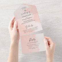 Braun-Rosa-Weiß-Hochzeit im Wasserfarbenfroh